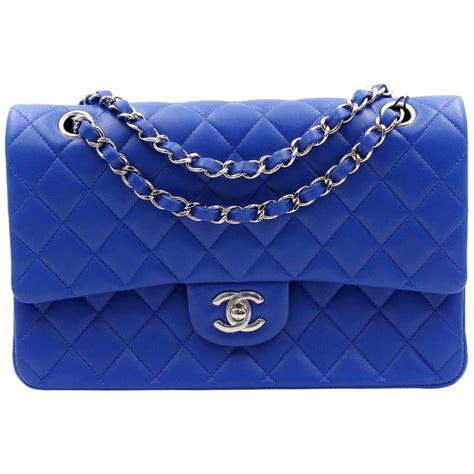 blue chanel classic flap|Chanel vintage classic flap.